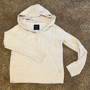 American Eagle Outfitters Speckled Cream Hoodie